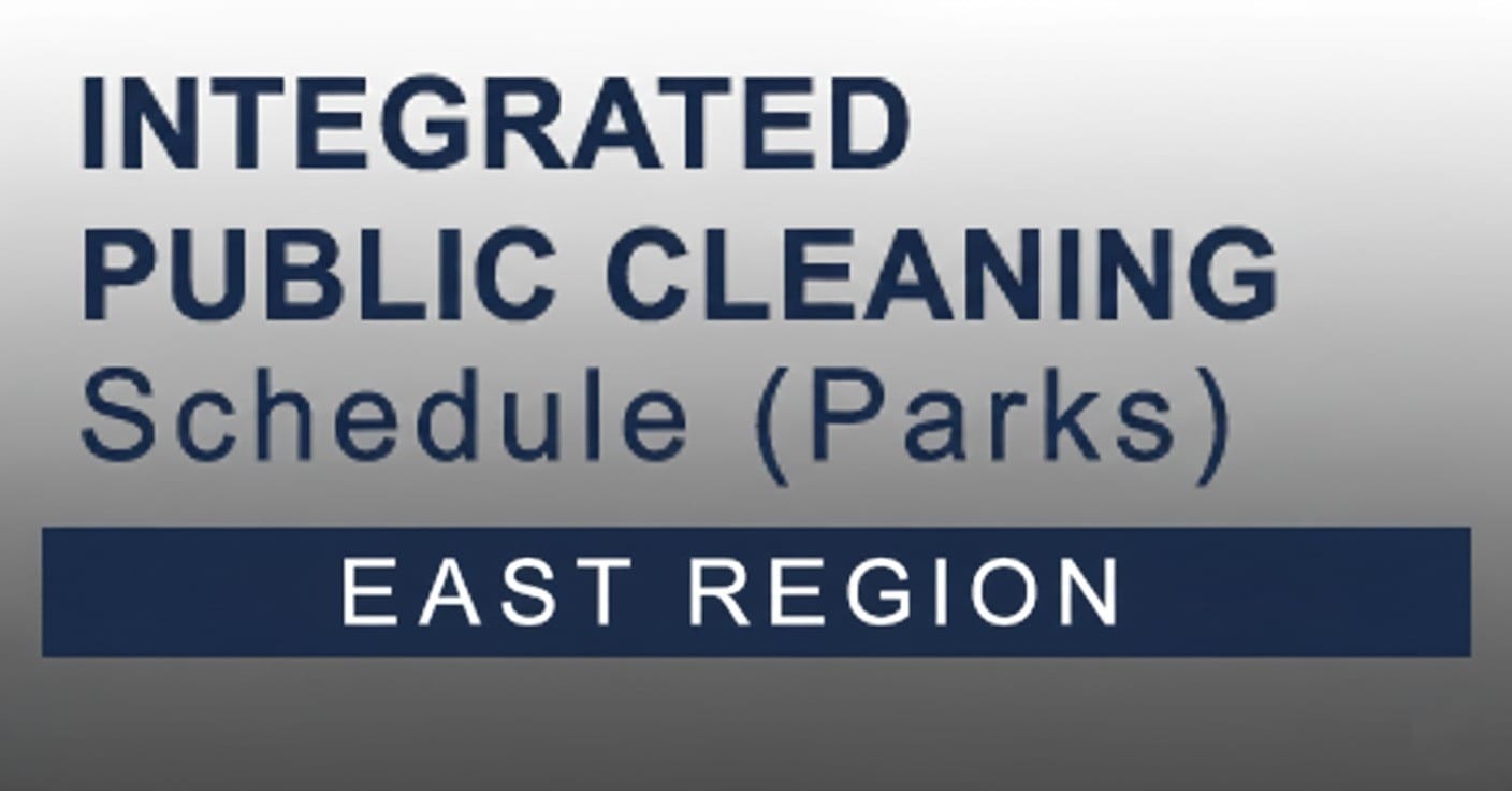 East Region Integrated Public Cleaning Schedule for Parks in PDF